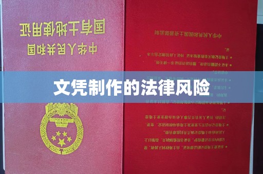 浠水文凭制作的法律风险